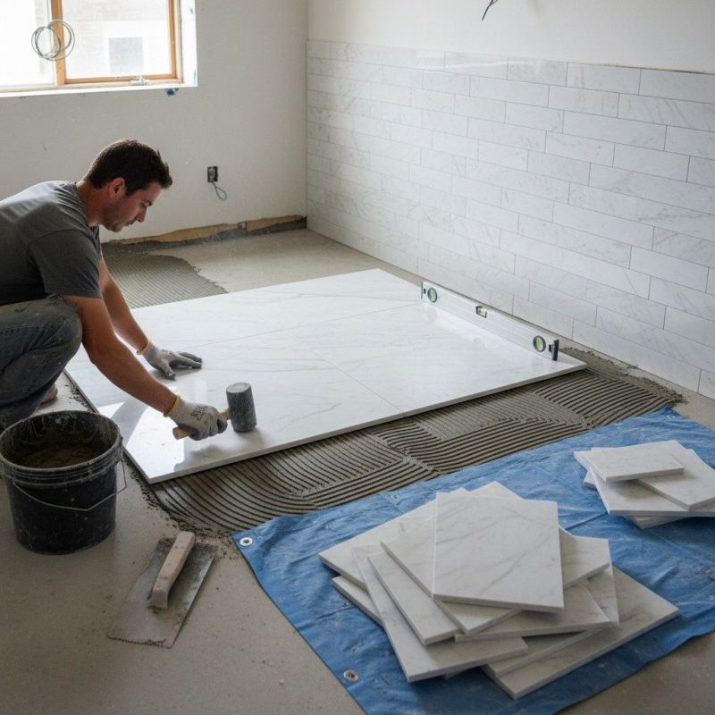 Marble Tile Floor Installation in Alpharetta, GA