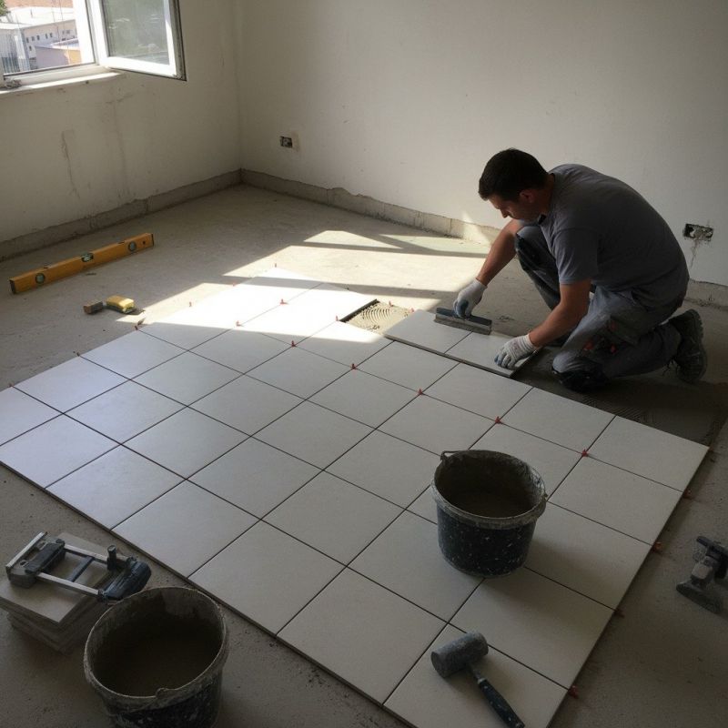 Mosaic Tile Floor Installation in Loudoun County, VA