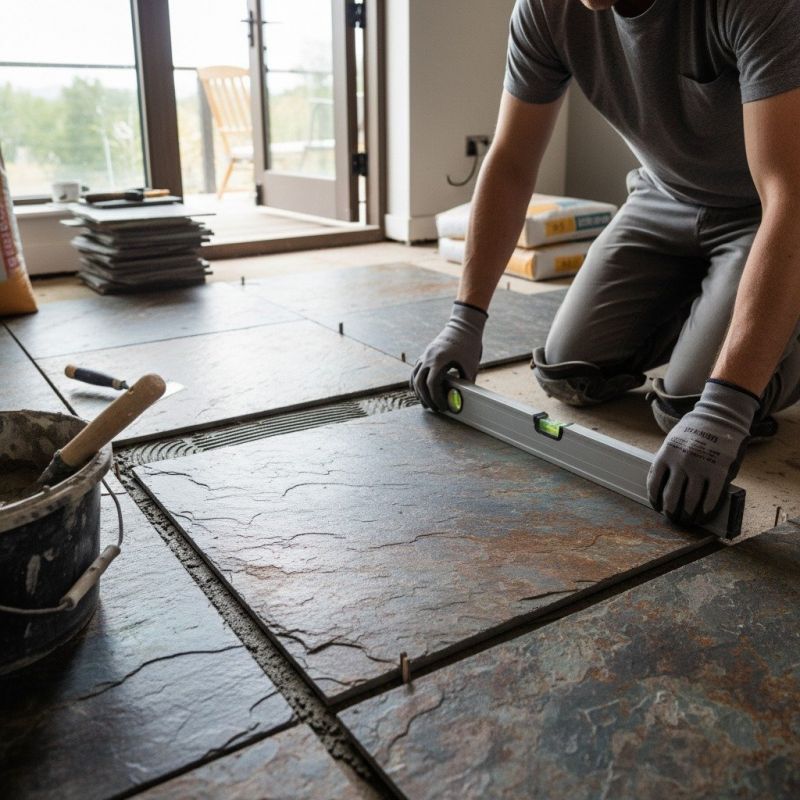 Slate Floor Installation in Olathe, KS