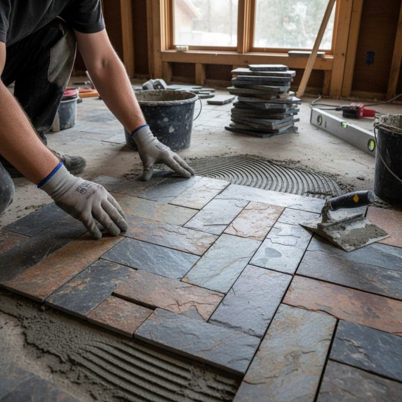 Stone Floor Installation in Wilmington, NC